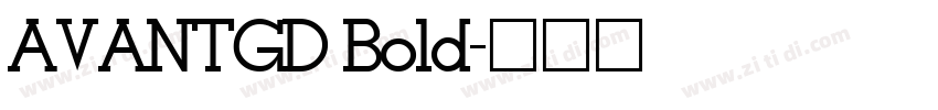 AVANTGD Bold字体转换